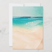 熱帯ヤシの木70th誕生日パーティー 招待状 (裏面)