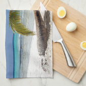 熱帯ヤシの木 キッチンタオル (四つ折り)