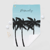 熱帯ヤシの木 ゴルフタオル (インサイチュ)