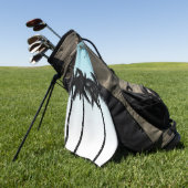 熱帯ヤシの木 ゴルフタオル (グリーン)