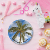 熱帯ヤシの木 ペーパープレート (パーティー)