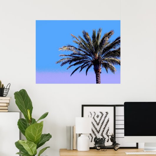 熱帯ヤシの木 ポスター (ホームオフィス)
