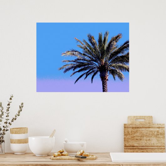 熱帯ヤシの木 ポスター (キッチン)