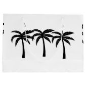 熱帯ヤシの木 ラージペーパーバッグ (裏面)