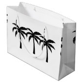熱帯ヤシの木 ラージペーパーバッグ (裏面アングル)