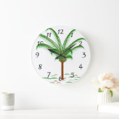 熱帯ヤシの木 ラージ壁時計 (ホーム)