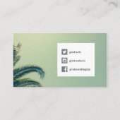 熱帯ヤシの木 名刺 (裏面)