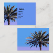 熱帯ヤシの木 名刺 (正面/裏面)