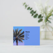 熱帯ヤシの木 名刺 (スタンド正面)