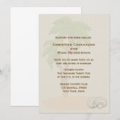 熱帯ヤシの木 招待状 (正面/裏面)