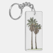 熱帯ヤシの木Keychain キーホルダー (正面左)