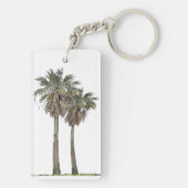 熱帯ヤシの木Keychain キーホルダー (裏面)