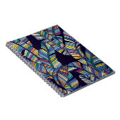 熱帯ヤシの継ぎ目のない葉模様。 ノートブック (右側)