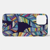 熱帯ヤシの継ぎ目のない葉模様。 Case-Mate iPhoneケース (裏面 (横))