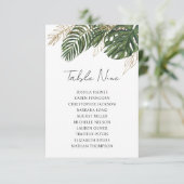 熱帯ヤシの緑のシーティンググラフテーブルプラン (スタンド正面)