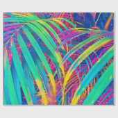 熱帯ヤシの葉のテクスチャの背景。ヤシの葉i ラッピングペーパー (フラット)