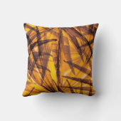 熱帯ヤシの葉イラストレーション型 クッション (裏面)