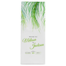 熱帯ヤシ結婚の感謝してい青緑と白