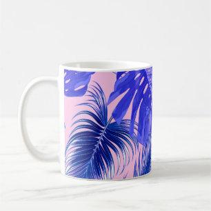 熱帯ヤシ葉の継葉ぎ目な植物 コーヒーマグカップ