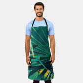 熱帯ヤシ葉の エプロン (着用した状態)