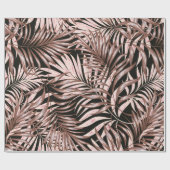 熱帯ヤシ葉の、ジャングル。ヴィンテージフローラパターン ラッピングペーパー (フラット)