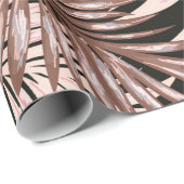 熱帯ヤシ葉の、ジャングル。ヴィンテージフローラパターン ラッピングペーパー (ロールコーナー)