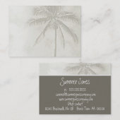 熱帯ヤシ(チュビー) 名刺 (正面/裏面)