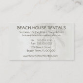 熱帯ヤシ（標準） 名刺 (裏面)