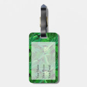 熱帯ヤ葉シの木のモノグラム ラゲッジタグ (裏面縦)