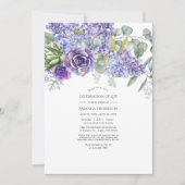 熱帯ユーカリ多肉植物お祝い 招待状 (正面)