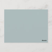 熱帯ユーカリ緑バケットリストカード ポストカード (裏面)