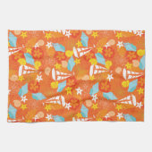 熱帯ヨットパターン キッチンタオル (横)