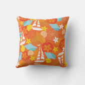 熱帯ヨットパターン クッション (裏面)