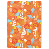 熱帯ヨットパターン クリップボード (裏面)