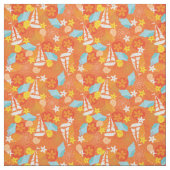 熱帯ヨットパターン ファブリック (見本)