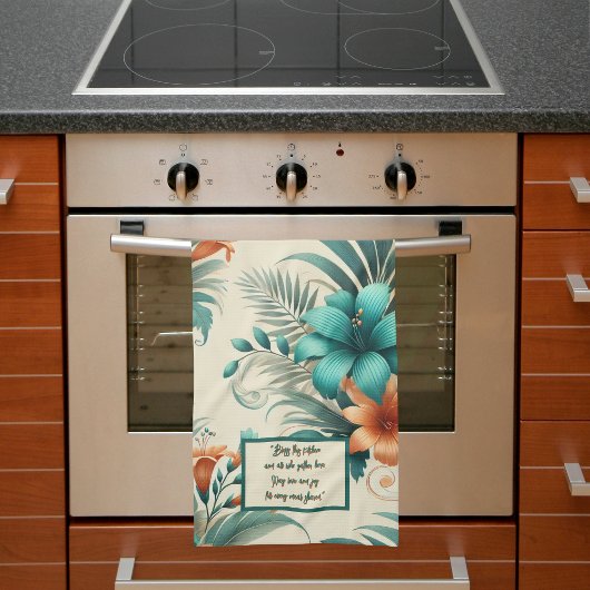 熱帯ライトカスタマイズ可能 キッチンタオル