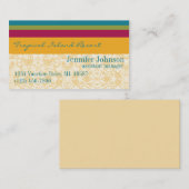 熱帯リゾートのマネージャーの名刺 名刺 (正面/裏面)