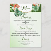 熱帯リングや輪4.5インチx 6.25インチフラットメニューカード メニュー (正面)