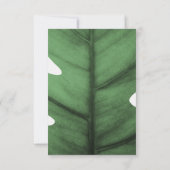 熱帯リーフアールデコインスパイアRSVPカード 出欠カード (裏面)