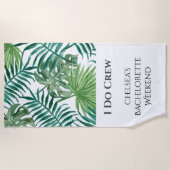 熱帯リーフバチェロレッテビーチパーティータオル ビーチタオル (正面)