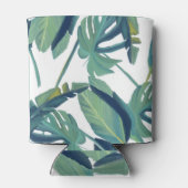 熱帯リーフパームツリーグリーンリーかわいい 缶クーラー (裏面)