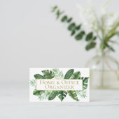 熱帯リーフプロフェッショナルオーガナイザとデクラッタ 名刺 (スタンド正面)