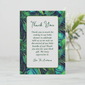 熱帯リーフベビーシャワーサンキューカード サンキューカード (スタンド正面)