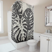 熱帯リーフリトグラフプリント シャワーカーテン (インサイチュ)