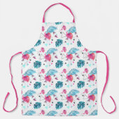 熱帯リーフ三角形パターン エプロン (正面)