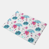 熱帯リーフ三角形パターン ドアマット (アングル)