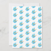 熱帯ルアウ(ハワイ式宴会)のパイナップル最初誕生会 招待状 (裏面)