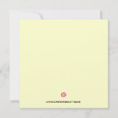 熱帯ルアウ（ハワイ式宴会）の招待状 招待状 (裏面)