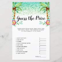 熱帯ルアウ（ハワイ式宴会）の水の色を推測プライスゲーム