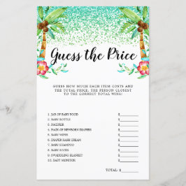 熱帯ルアウ（ハワイ式宴会）の水の色を推測プライスゲーム